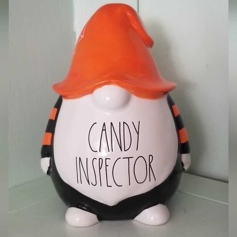 Rae Dunn Candy Inspector Happy Halloween figurine decor holiday decoration